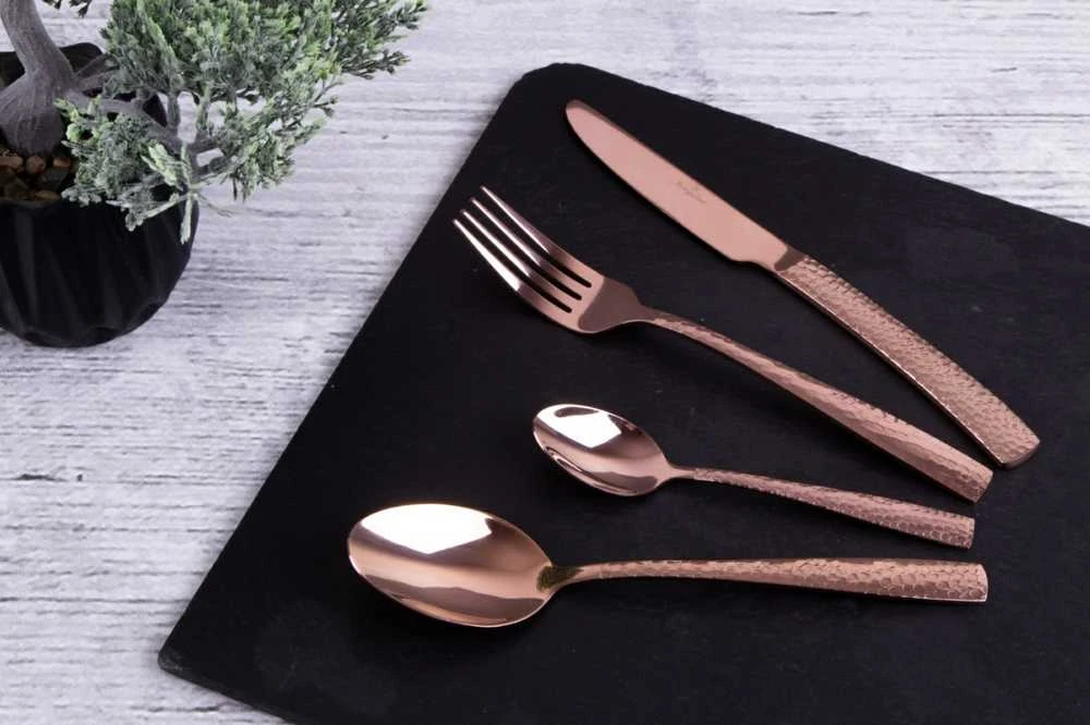 STALIO ĮRANKŲ RINKINYS 24 VNT. GLOSSY BERLINGER HAUS ROSE GOLD BH-2617