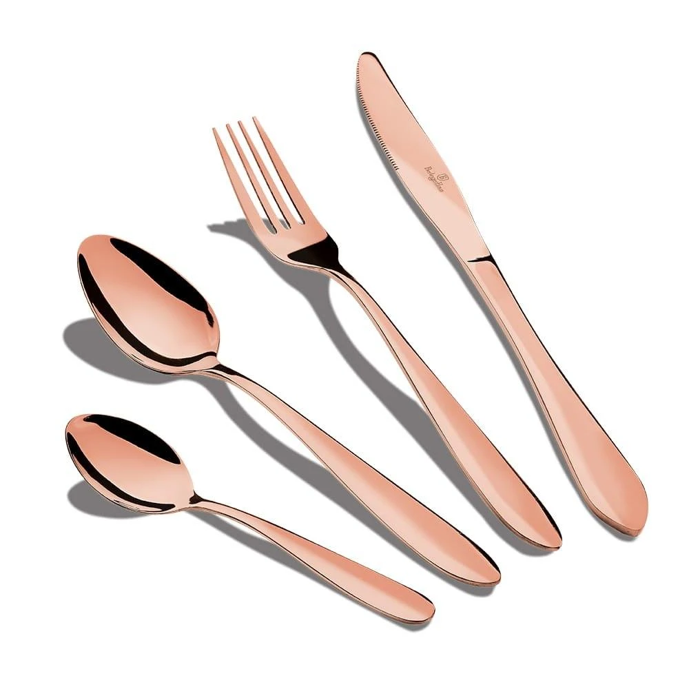 STALIO ĮRANKŲ RINKINYS 24 VNT. SATIN BERLINGER HAUS ROSE GOLD BH-2623A