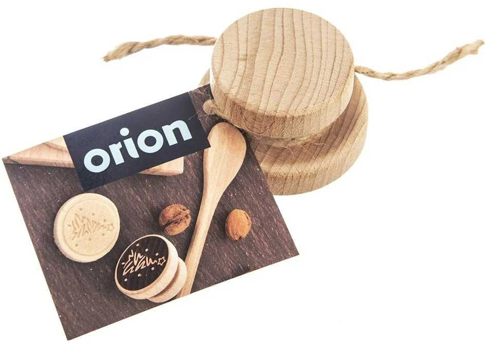 Orion Medinis sausainių antspaudas 5,5 cm su eglutės raštu