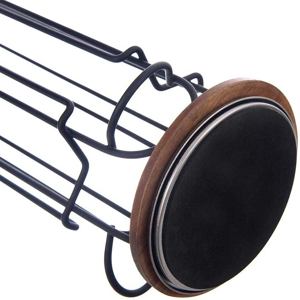 Orion kavos kapsulių laikiklis RADKA 33.5 cm - metalinis, juodas, sukamas, 18 kapsulių