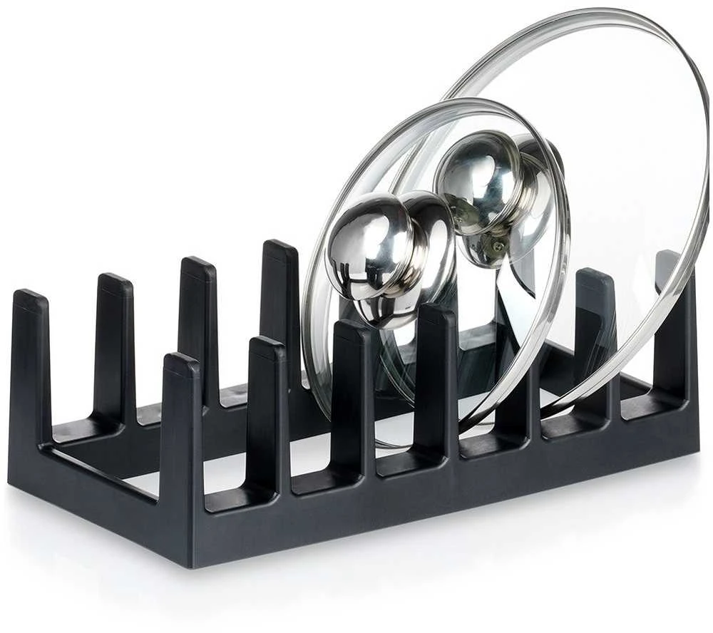 Storage Solutions Vilde Juoda dangčio ir lėkščių stovas 28x15x9 cm