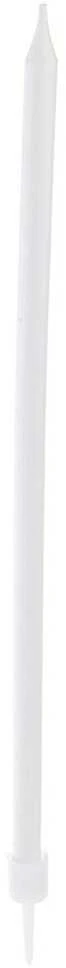 Party Deco Orion Gimtadienio žvakutės 12 vnt. 14,5 cm baltos