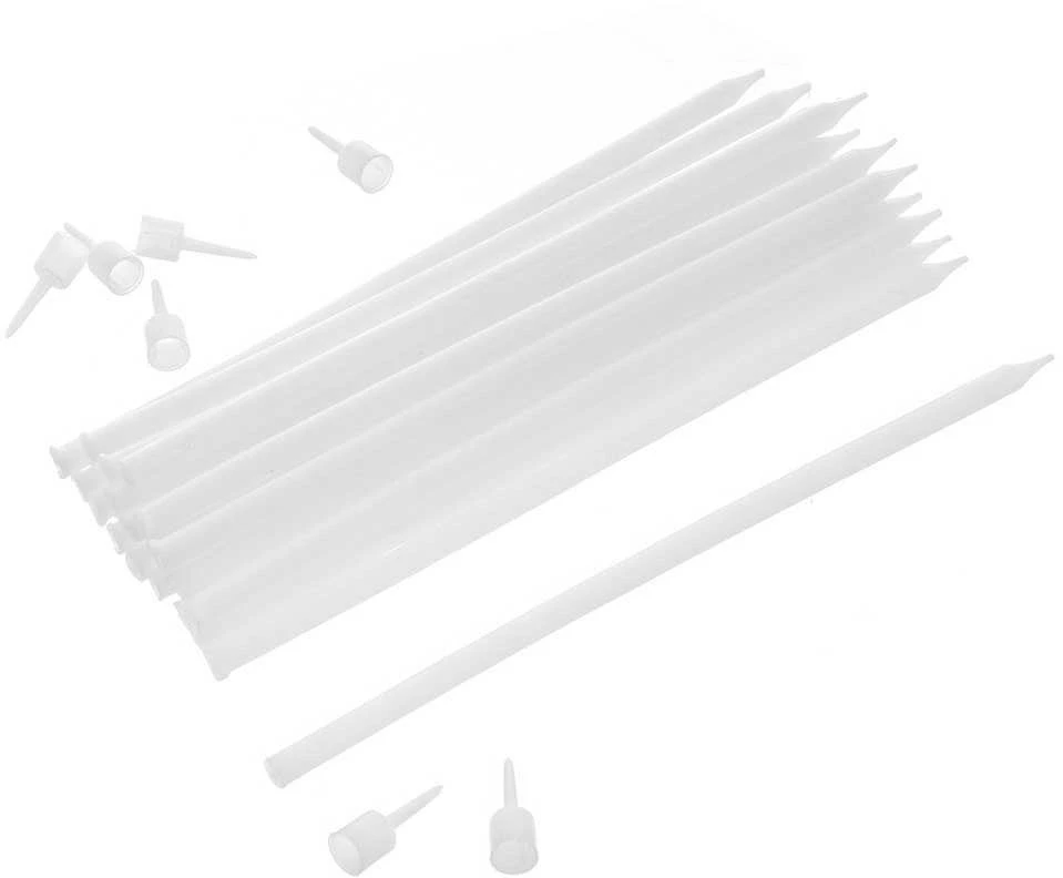 Party Deco Orion Gimtadienio žvakutės 12 vnt. 14,5 cm baltos