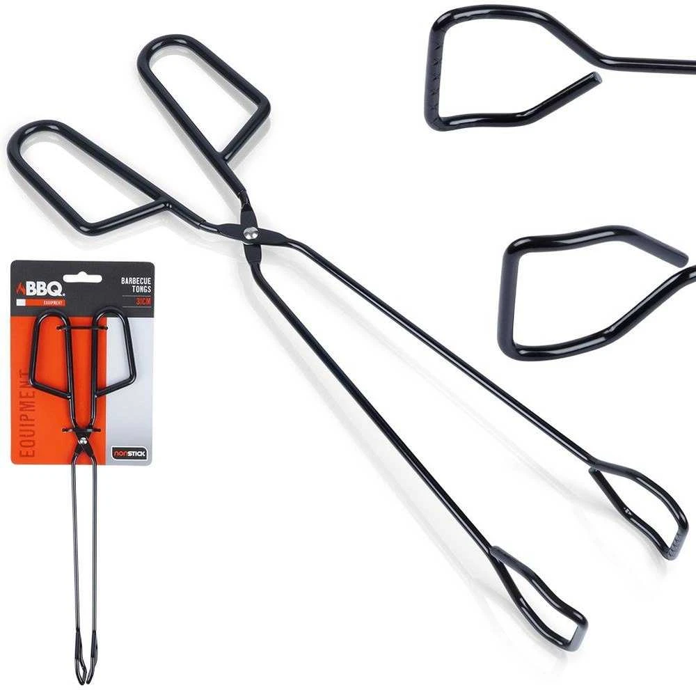 Bbq Line Grilio žnyplės metalinė juoda 31,5 cm
