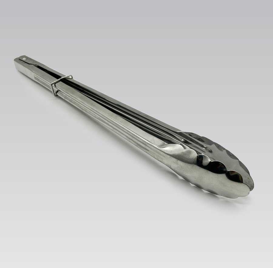 SZCZYPCE METALOWE KUCHENNE GRILLOWE DO GRILLA GRILL 30CM MAESTRO MR-1015-30