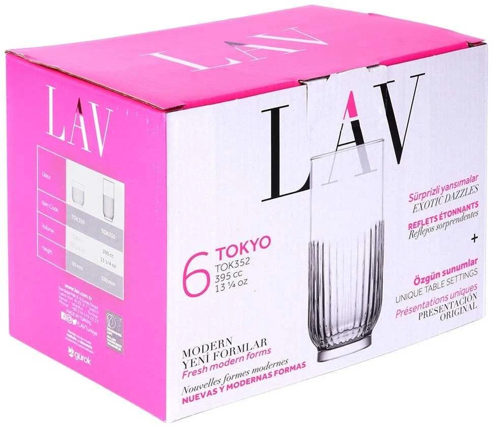 LAV Kokteilio taurės 380 ml - 6 vnt. aiški stiklinė