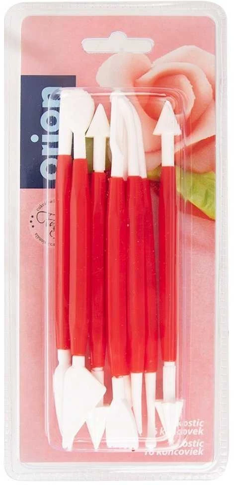 Orion Tortų dekoravimo įrankiai 8 vnt. Plastikiniai, saugūs, įvairių spalvų