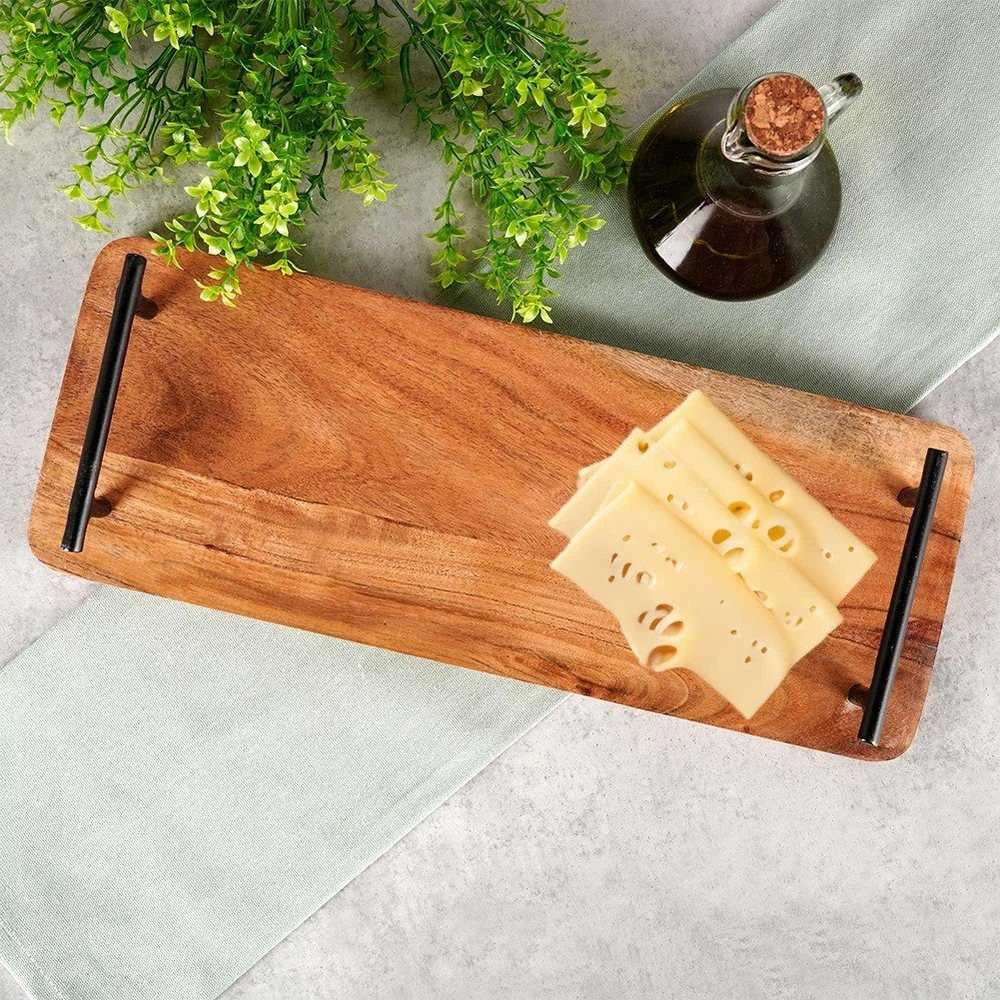 Home Styling Collection Akacijos medžio serviravimo padėklas 40x15,5 cm