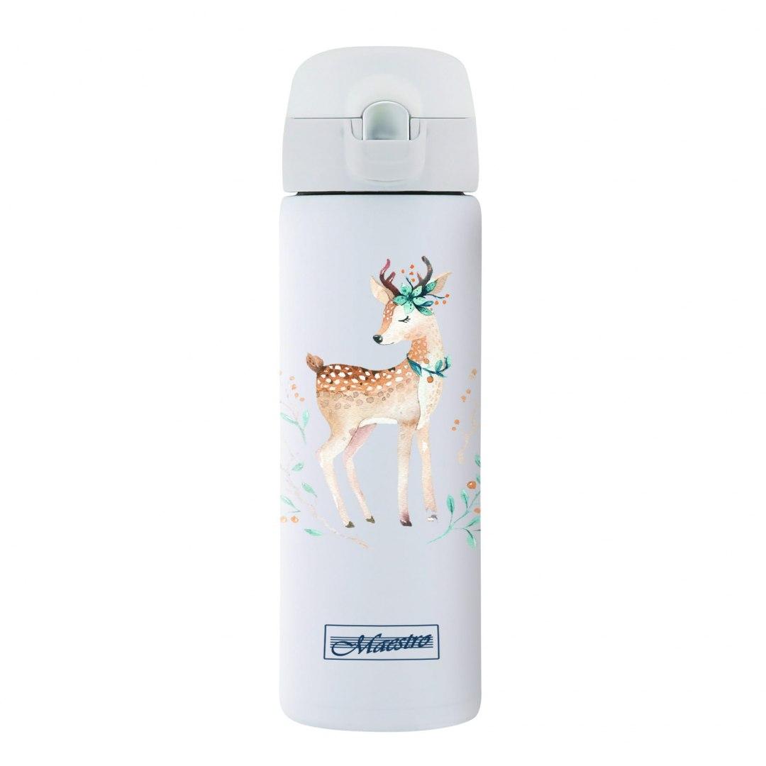 Maestro TERMINIS TERMO PUODULIS 400ml Vandens butelis vaikams, plieno