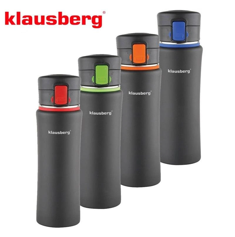 Puodelis Termosinis puodelis, plienas, įvairių spalvų, 480 ml, Klausberg