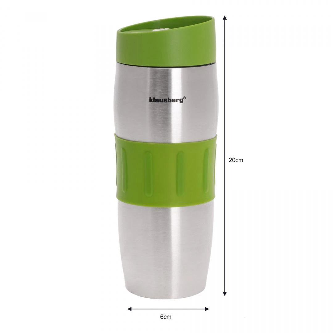Puodelis Termosinis puodelis, plienas, įvairių spalvų, 380 ml, Klausberg