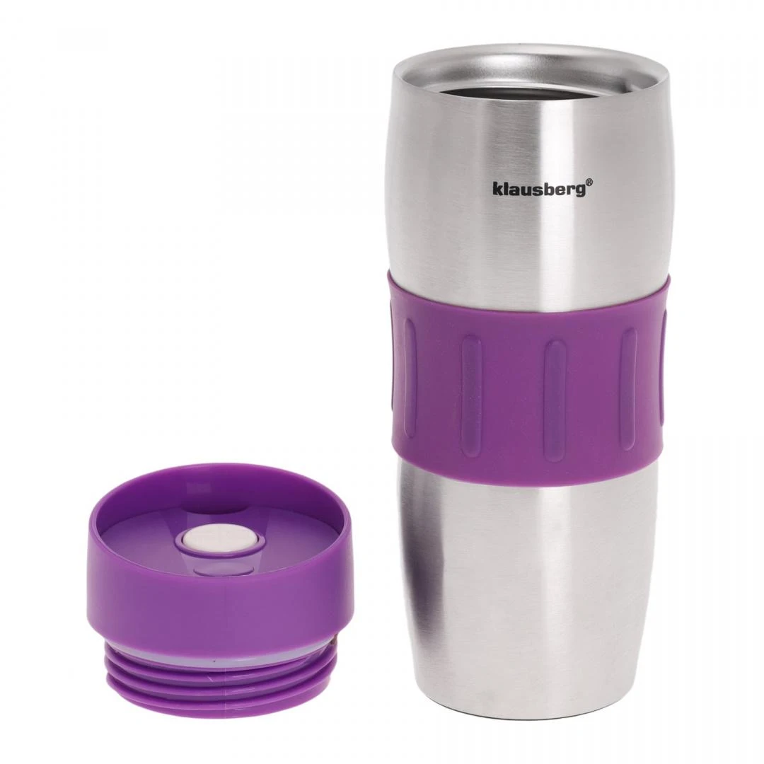 Puodelis Termosinis puodelis, plienas, įvairių spalvų, 380 ml, Klausberg