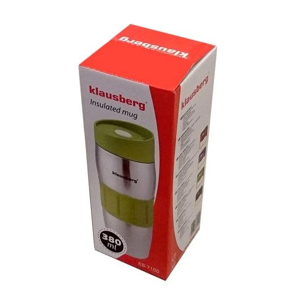 Puodelis Termosinis puodelis, plienas, įvairių spalvų, 380 ml, Klausberg