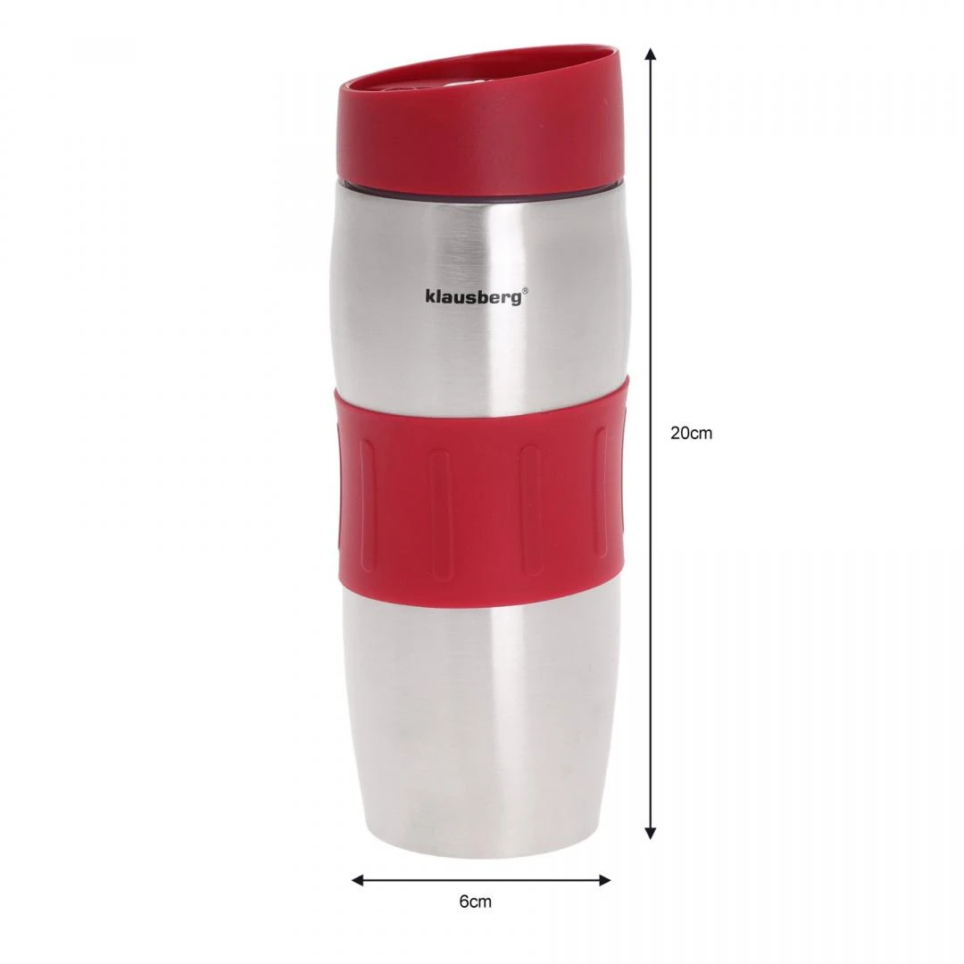 Puodelis Termosinis puodelis, plienas, įvairių spalvų, 380 ml, Klausberg