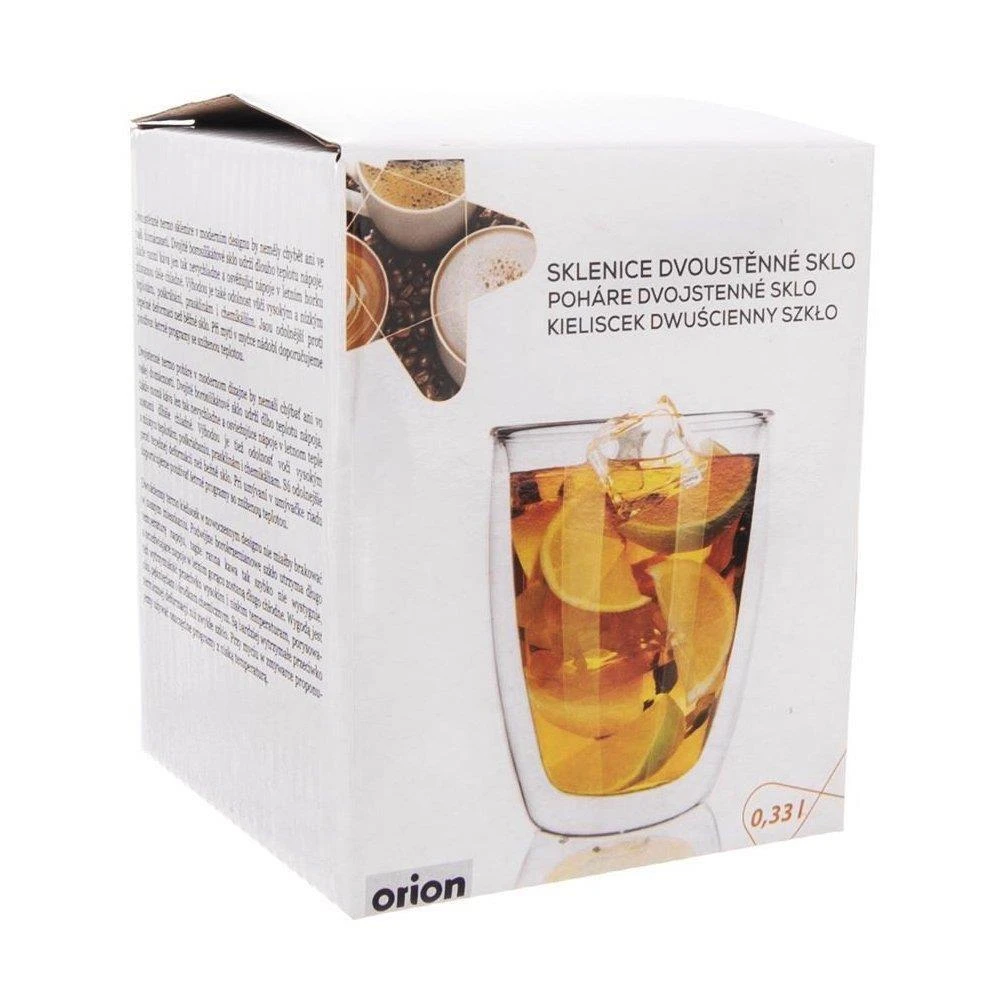 Orion Termo stiklinė 330 ml Dviguba sienelė Kavos latte