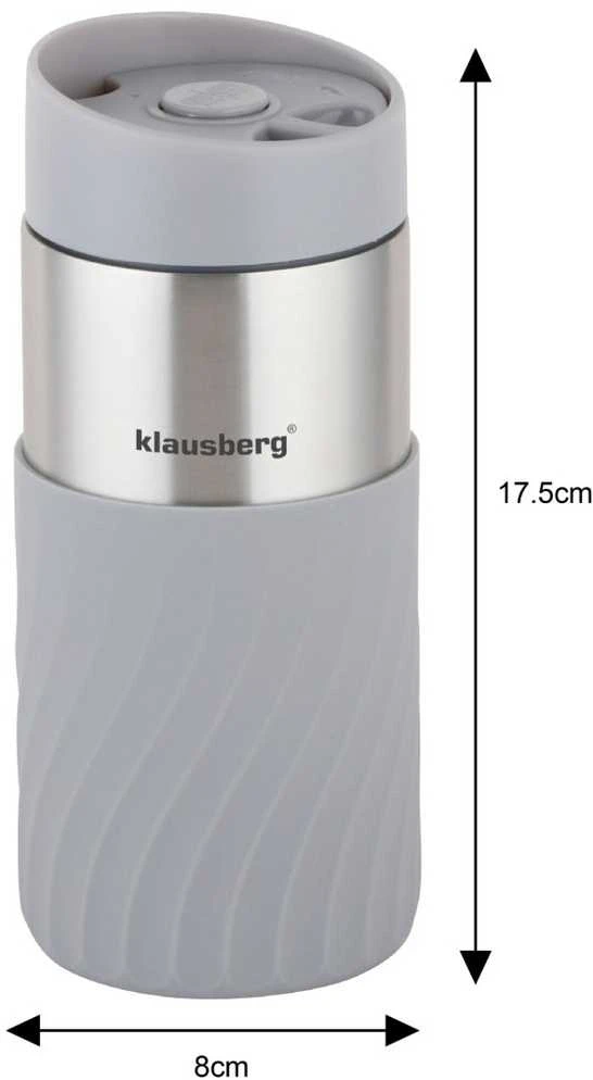 Puodelis Terminis puodelis, pilkas, 300 ml Klausberg