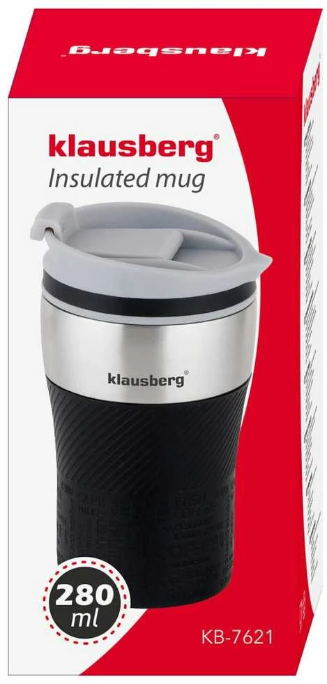 Termo puodelis, pilka, 280ml klausberg