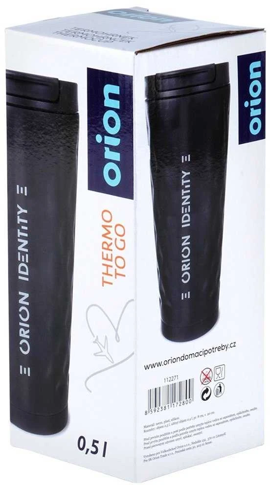 Orion Termo puodelis 500 ml juodas plienas vakuuminis