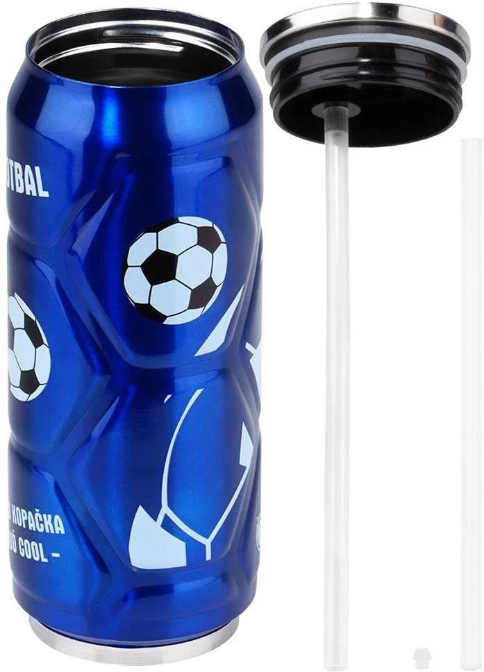 Orion Termo puodelis mėlynas 500 ml futbolo tema