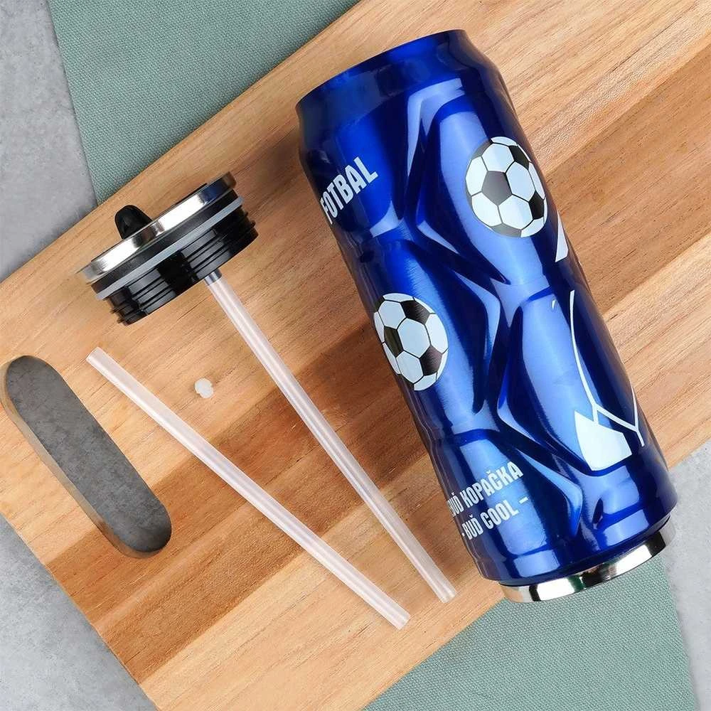 Orion Termo puodelis mėlynas 500 ml futbolo tema