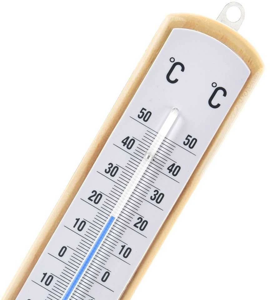 Karcher Orion Medinės Termometras 21 cm - Lauko ir Vidaus Temperatūros Matuoklis