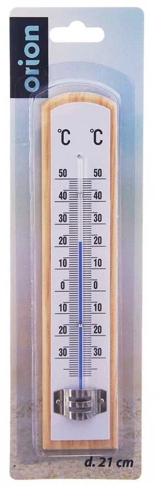 Karcher Orion Medinės Termometras 21 cm - Lauko ir Vidaus Temperatūros Matuoklis