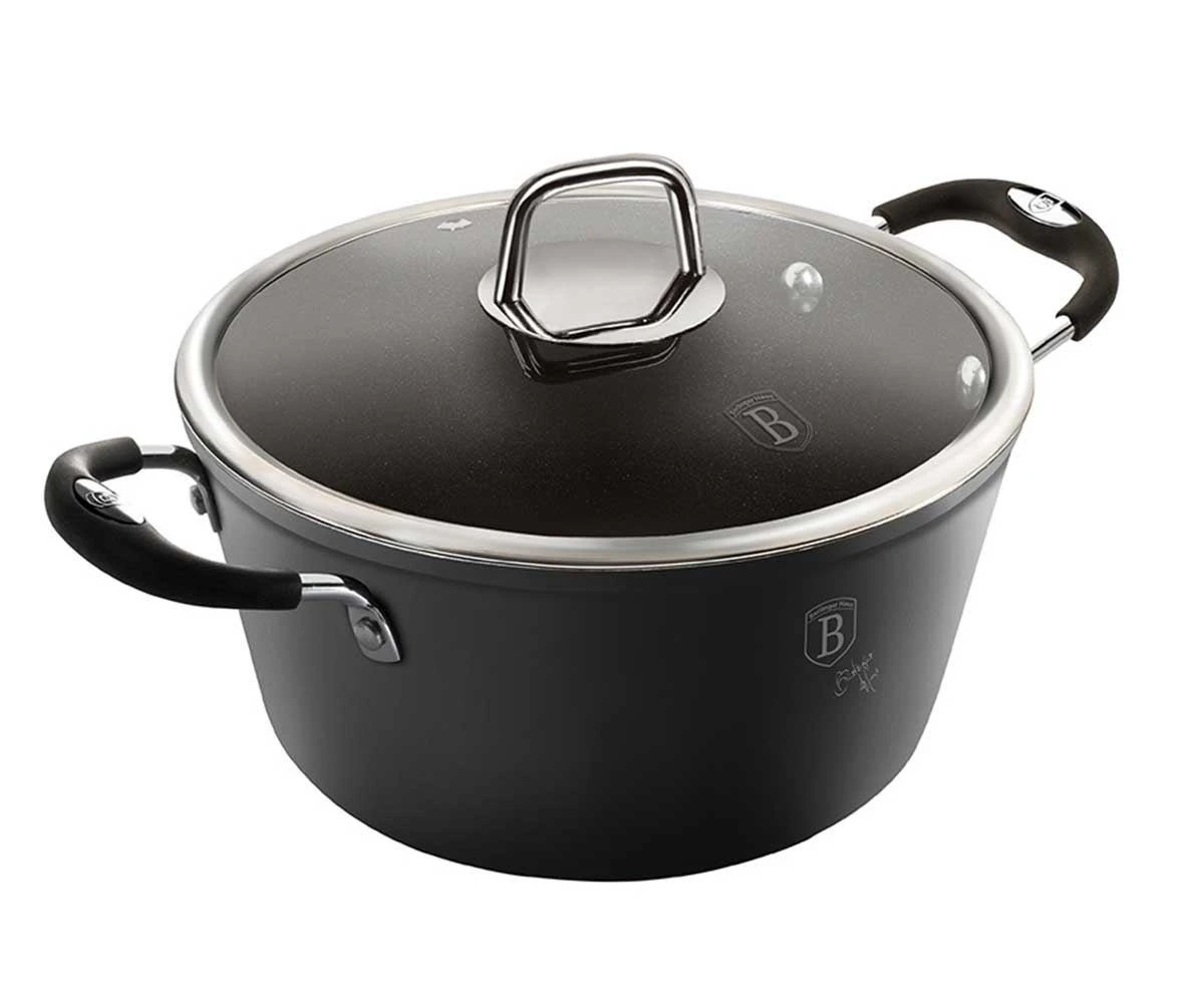 Berlinger Haus TITANIUM PUODAS 20cm 2,5L BERLINGER HAUS Juodas PROFESSIONAL LINE BH-6122