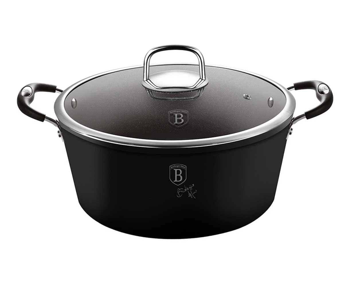 Berlinger Haus TITANIUM PUODAS 20cm 2,5L BERLINGER HAUS Juodas PROFESSIONAL LINE BH-6122