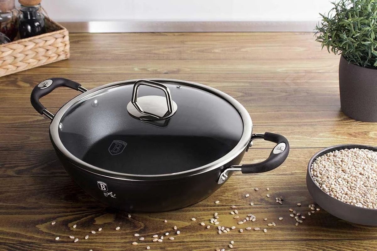 Berlinger Haus TITANIUM POT LOW 28cm 3,8L BERLINGER HAUS Juodas PROFESSIONAL LINE BH-6125