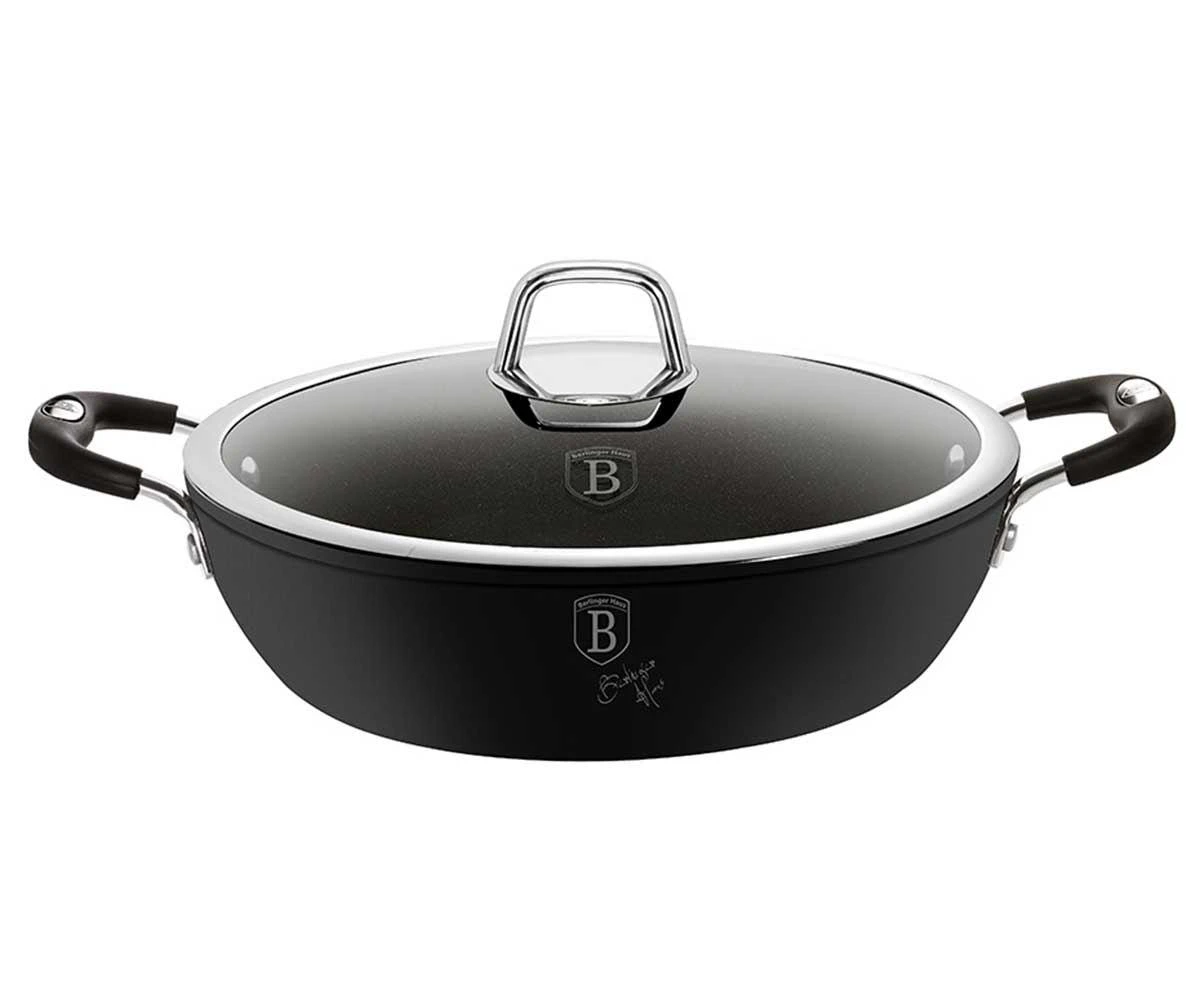Berlinger Haus TITANIUM POT LOW 28cm 3,8L BERLINGER HAUS Juodas PROFESSIONAL LINE BH-6125