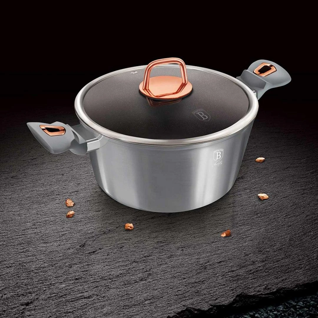 TITANO PUODAI 12 Vnt BERLINGER HAUS METALLIC MOONLIGHT BH-6021