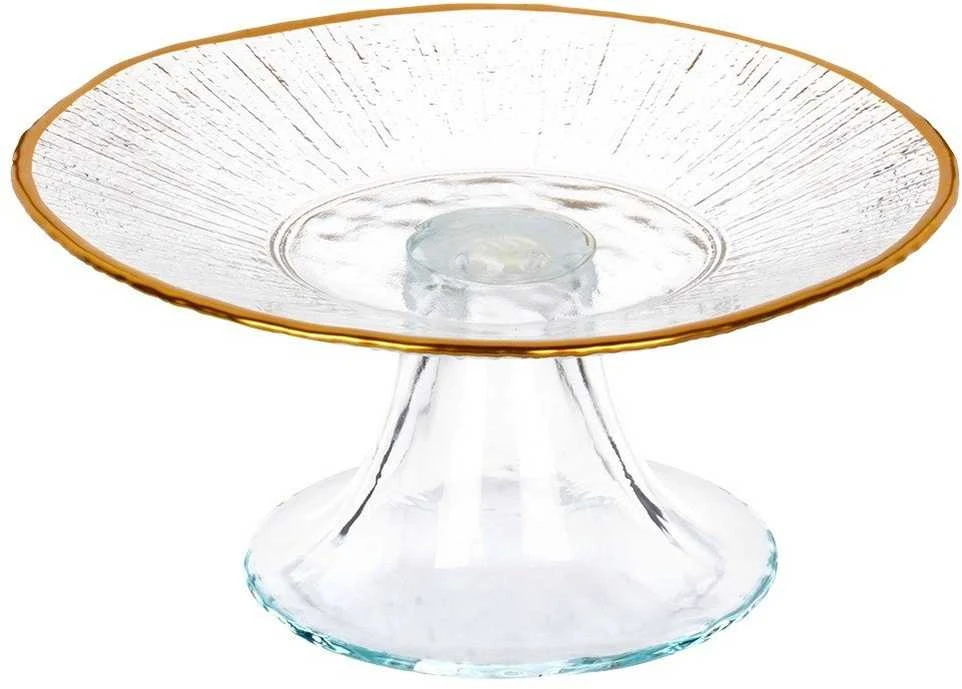 Home Styling Collection Stiklinė tortinė su aukštu padu, 15,5 cm, auksinė