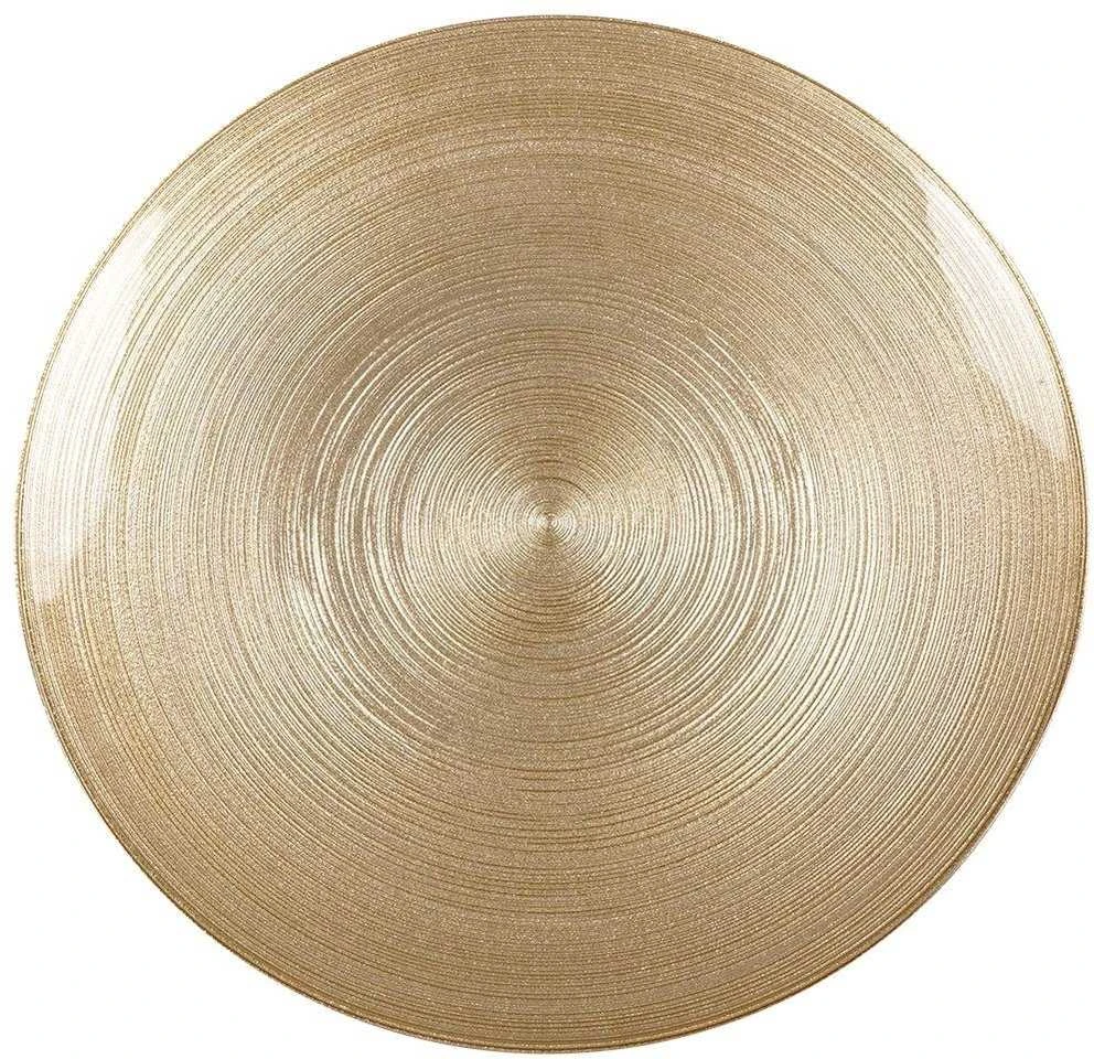 KOOPMAN Stiklinis torto stovas auksinės spalvos 28 cm