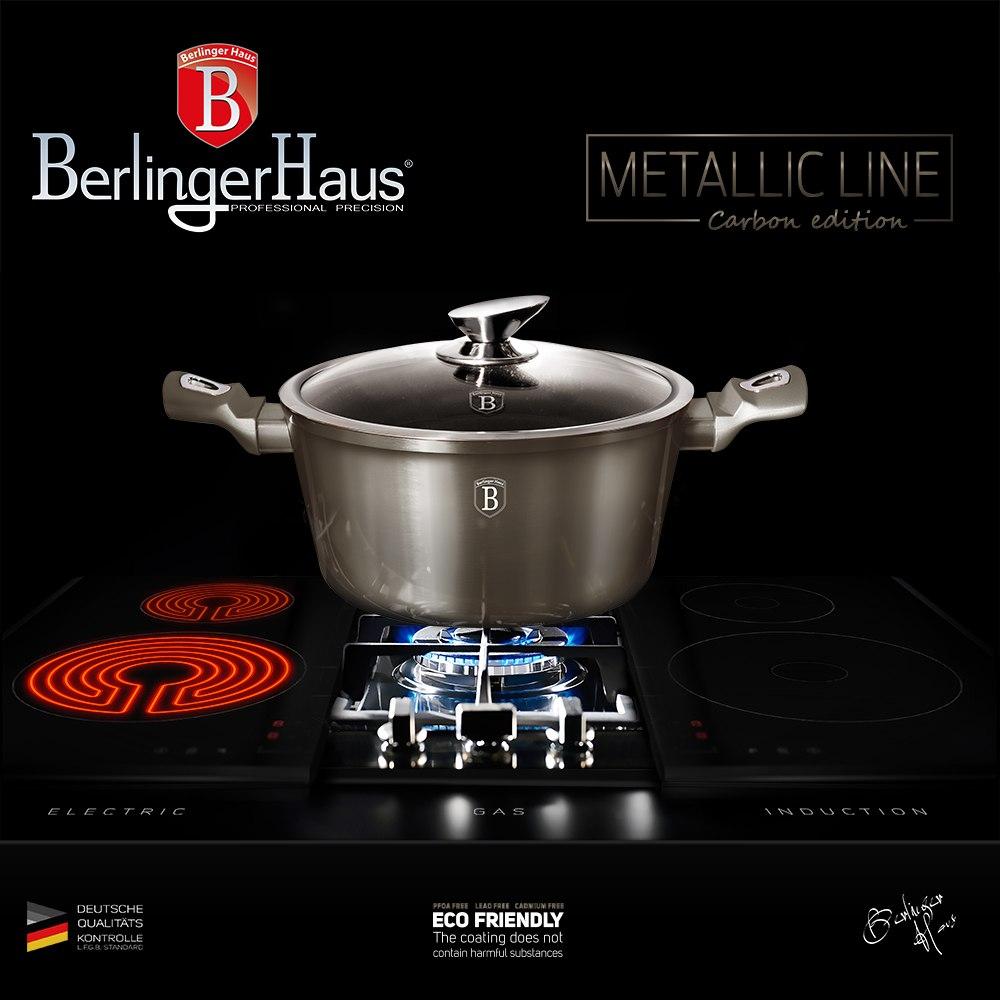 TRADICINIS PUODAS BERLINGER HAUS 26CM 7.3L ANGLES SU STIKLINIO DANGIU
