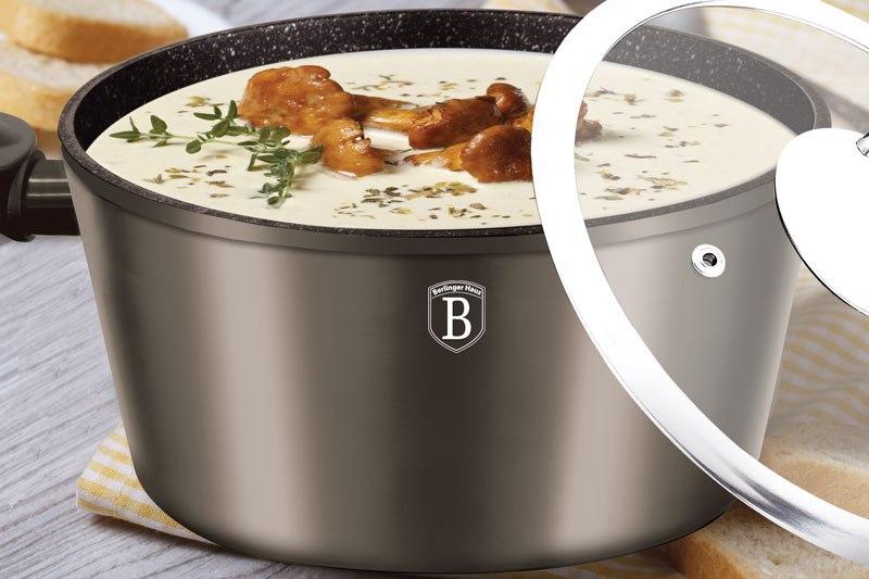 TRADICINIS PUODAS BERLINGER HAUS 26CM 7.3L ANGLES SU STIKLINIO DANGIU