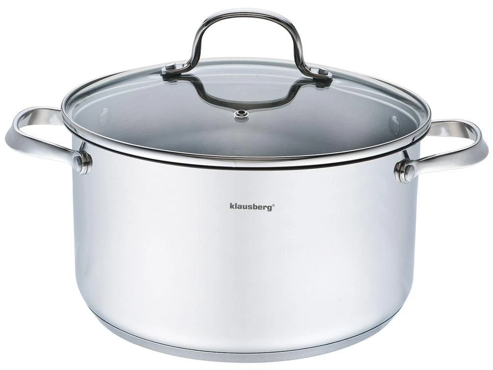 Puodas Puodas su dangčiu, plieno, 24 cm skersmens, 5,9 l, Klausberg