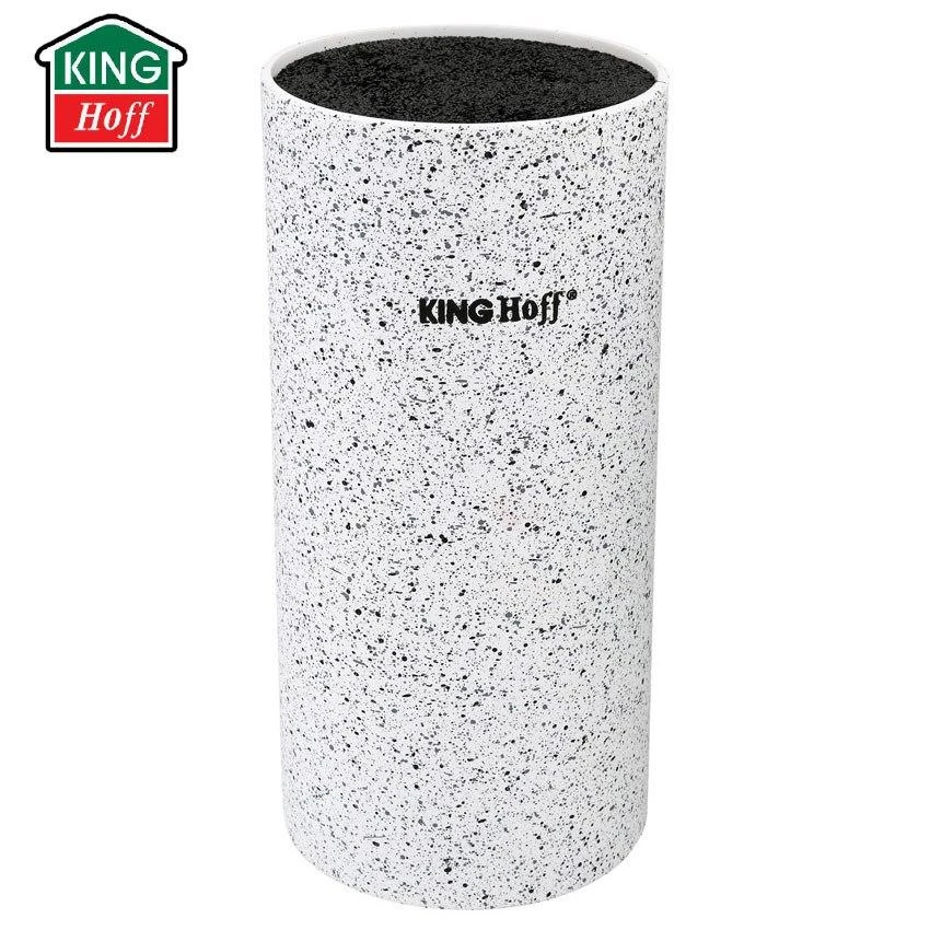King Hoff Blok Peilių laikiklis 11x22 cm, balto marmuro, Kinghoff