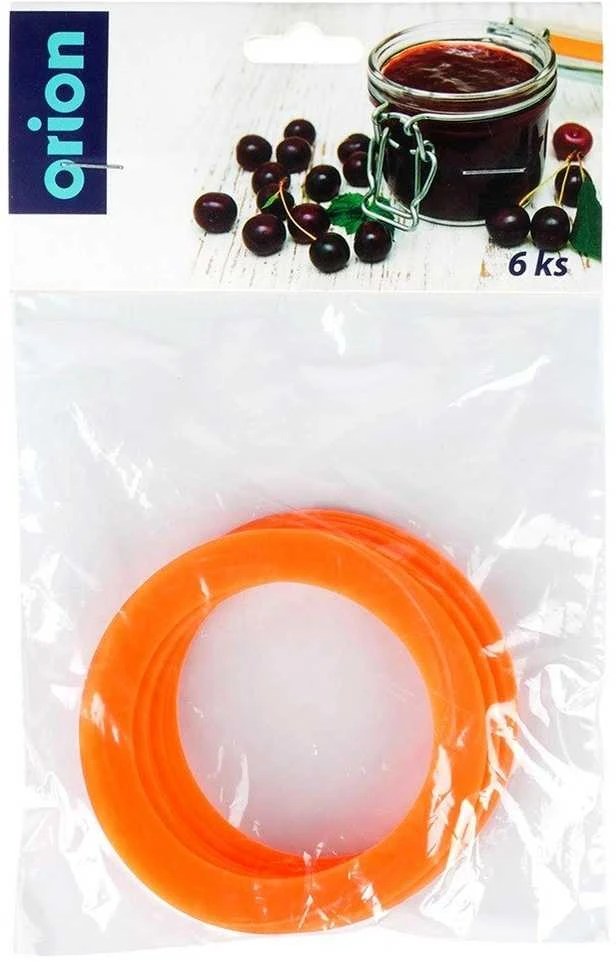 Orion Silikoniniai tarpikliai stiklainiui 6 vnt. 8.1 cm