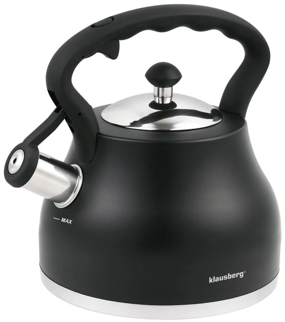 Matinis juodas Klausberg virdulys 2,7 l