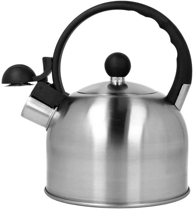 Virdulys plieno su gwizdkiem na gaz indukcija mały 1.5L sidabrinė BRUNBESTE BB-2399