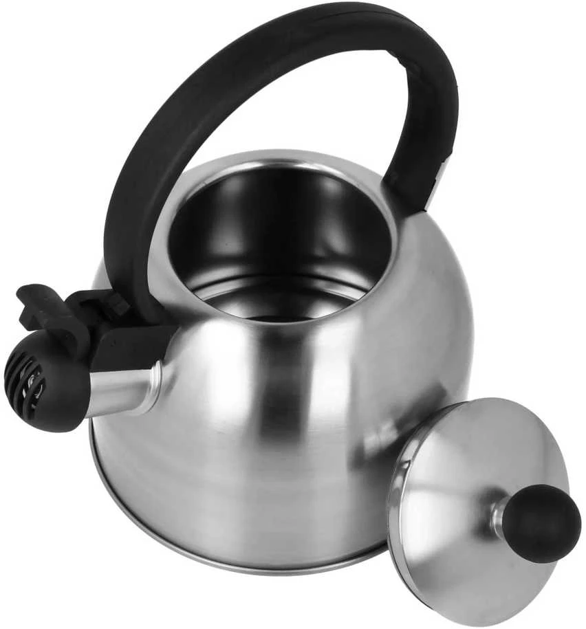 Virdulys plieno su gwizdkiem na gaz indukcija mały 1.5L sidabrinė BRUNBESTE BB-2399