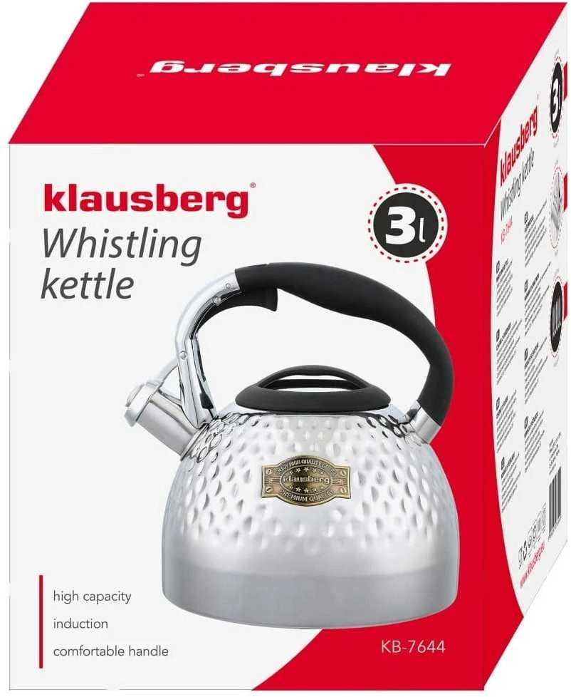 Virdulys, stal, 3l, sidabrinis klausberg