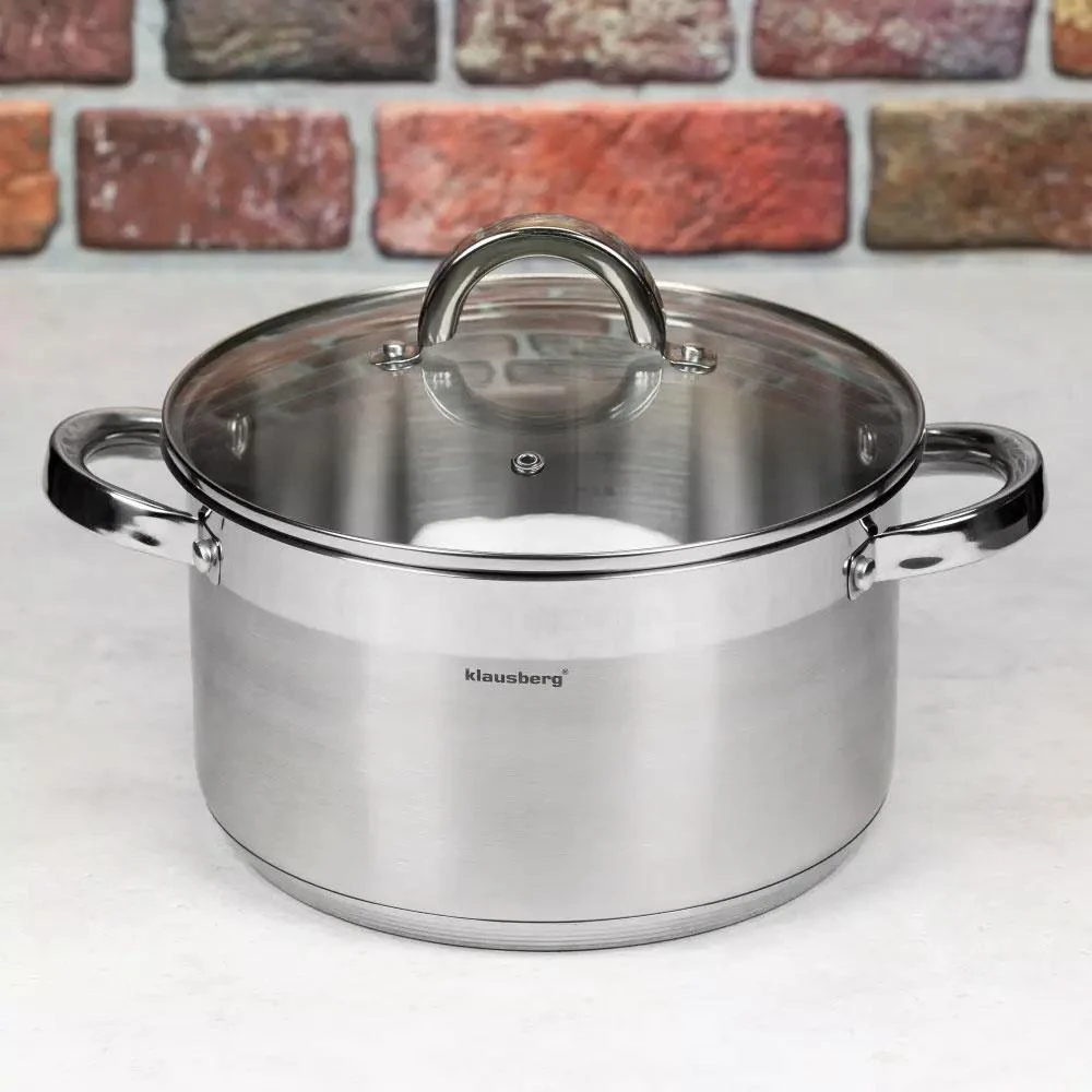 Puodas Puodas su dangčiu 11,5 l, 30 cm skersmens, Klausberg plienas
