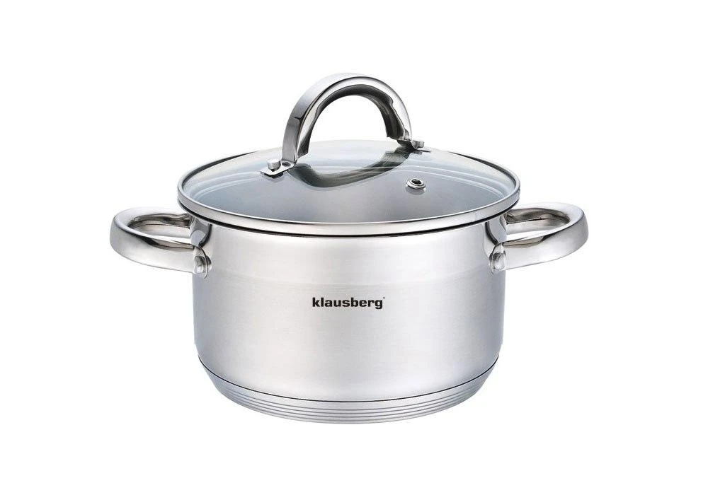 Puodas Plieninis puodas, 18 cm skersmens, 2,6 l, Klausberg
