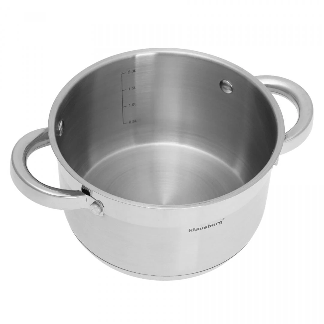 Puodas Plieninis puodas, 18 cm skersmens, 2,6 l, Klausberg