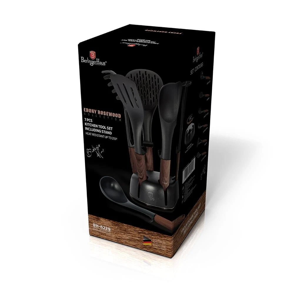 Berlinger Haus 7 VIENŲ VIRTUVĖS RINKINYS. BERLINGER HAUS EBONY ROSEWOOD BH-6229