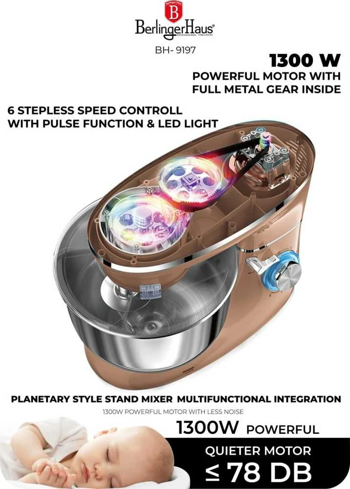 Virtuvinis kombainas Planetinis robotas Berlinger Haus BH-9197