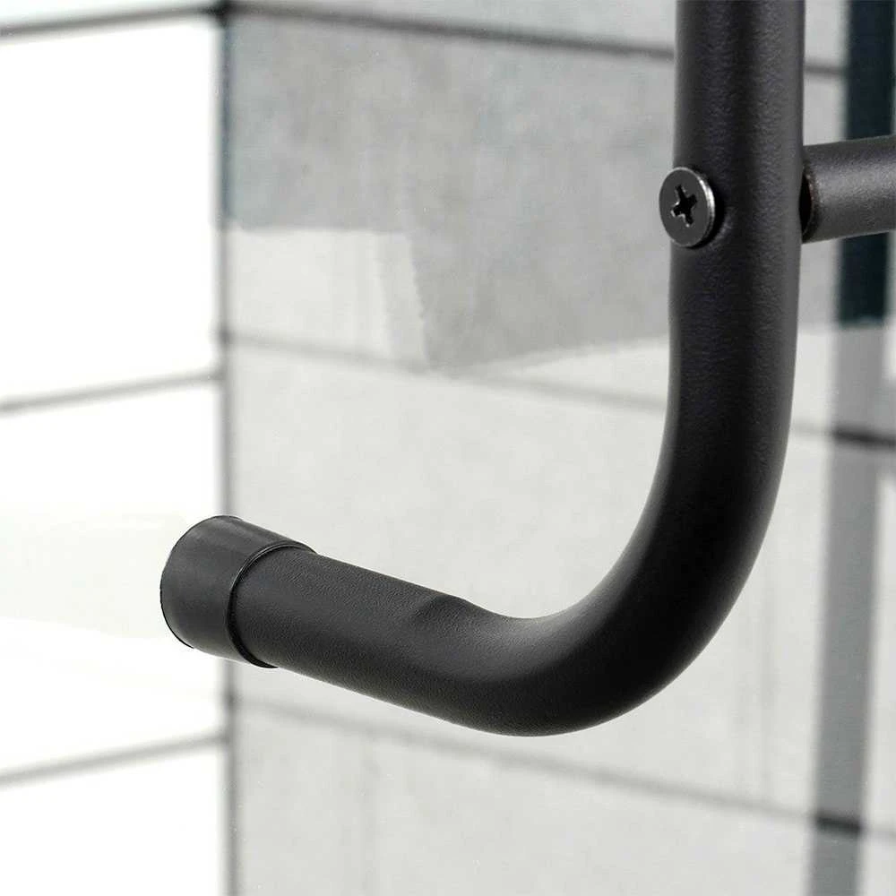 Bathroom Solutions Rankšluosčių kabykla ant durų, juoda, metalas