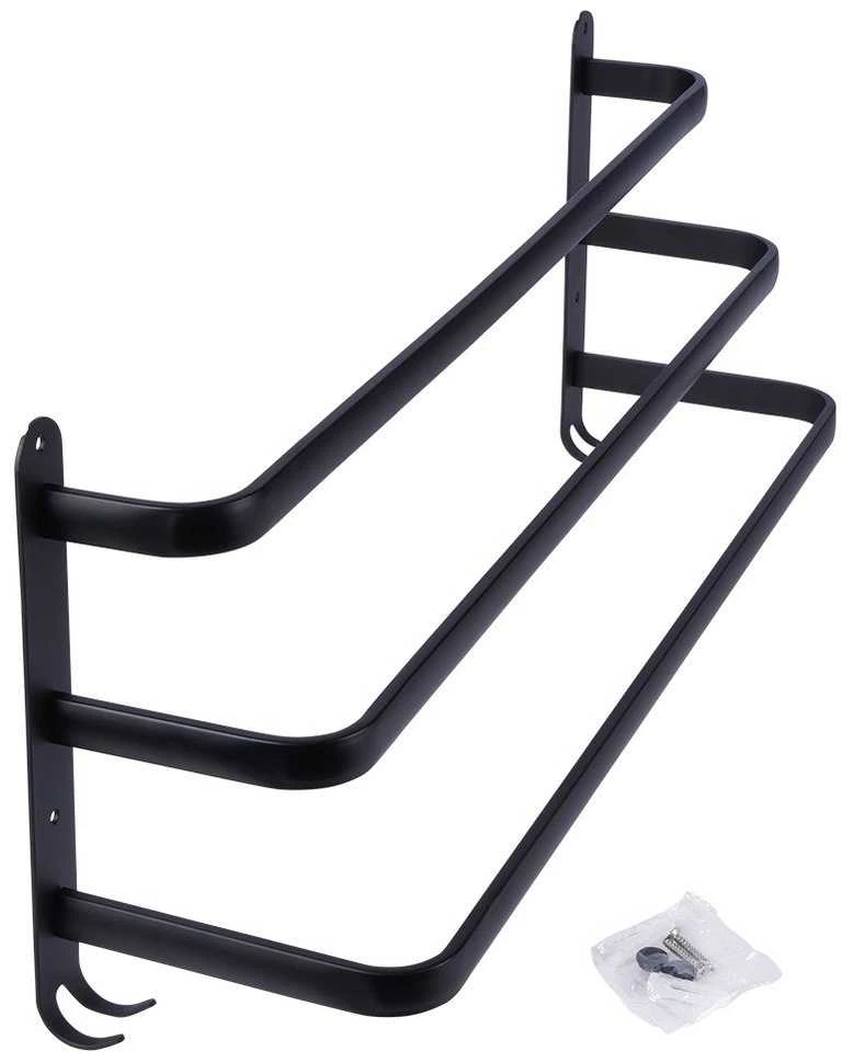 Vilde Rankšluosčių kabykla aliuminis juoda 60 cm