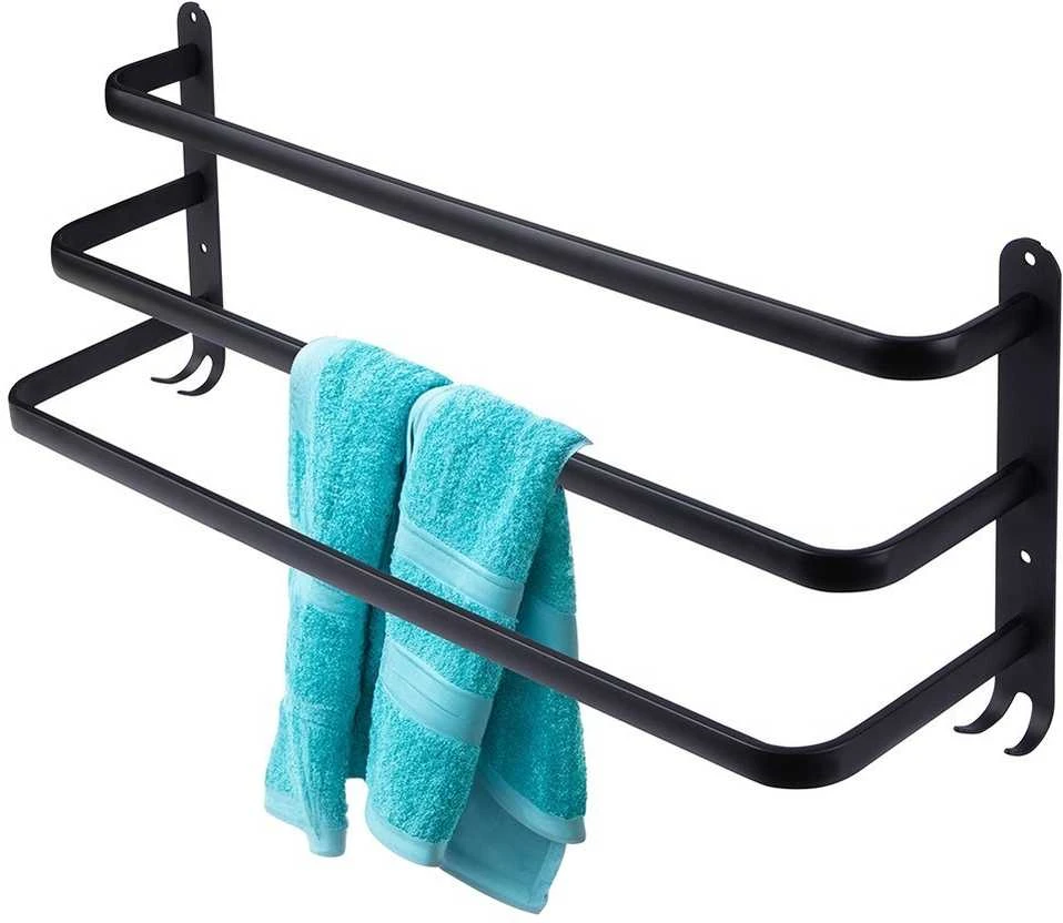 Vilde Rankšluosčių kabykla aliuminis juoda 60 cm